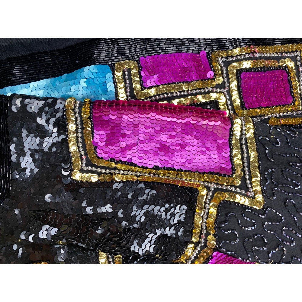 Carina Sequin Beaded Jacket Party Cocktail Evening Coat Small - Picture 2 of 15